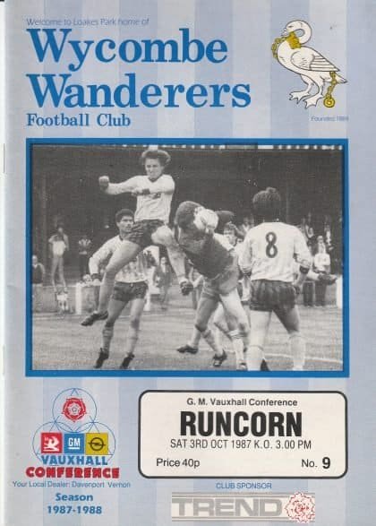 Wycombe Wanderers v Runcorn 03-Oct-1887