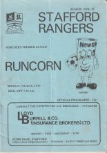 Stafford Rangers v Runcorn 07-May-1979