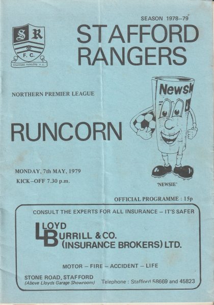 Stafford Rangers v Runcorn 07-May-1979