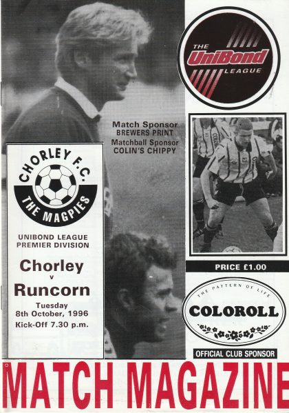 Chorley v Runcorn 08-Oct-1996
