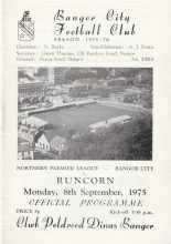 Bangor City v Runcorn 08-Sep-1975