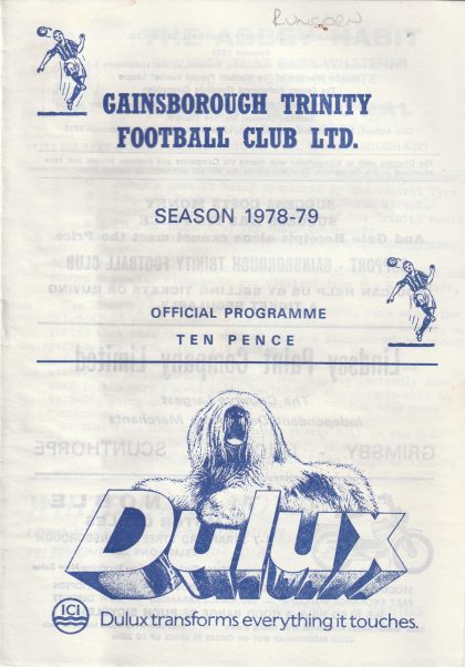 Gainsborough Trinity v Runcorn 09-Dec-1978