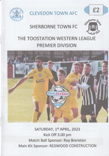 Clevedon Town v Sherborne Town 01-Apr-2023
