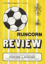 Runcorn v Stafford Rangers 08-Sep-1987