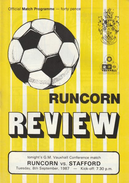 Runcorn v Stafford Rangers 08-Sep-1987
