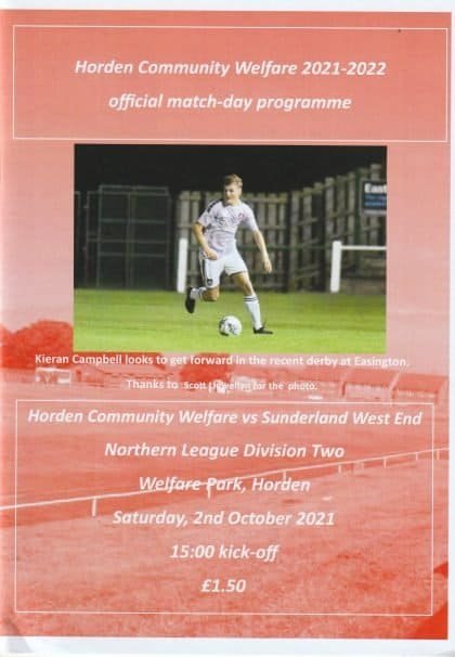 Horden Community Welfare v Sunderland West End 02-Oct-2021