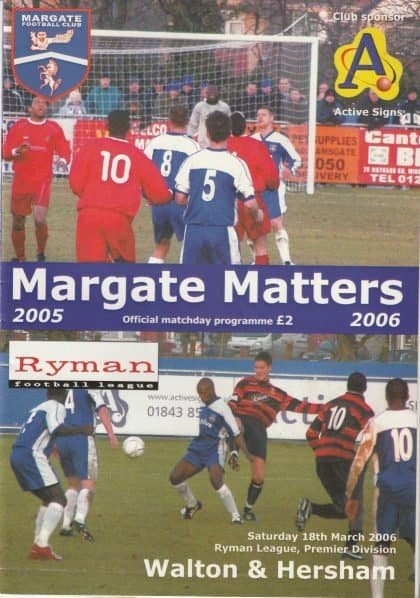Margate v Walton & Hersham  18-Mar-2006