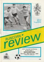 Runcorn v Wealdstone 28-Feb-1987