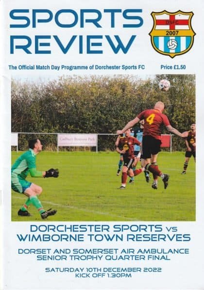 Dorchester Sports v Wimborne Town Reserves 10-Dec-2022