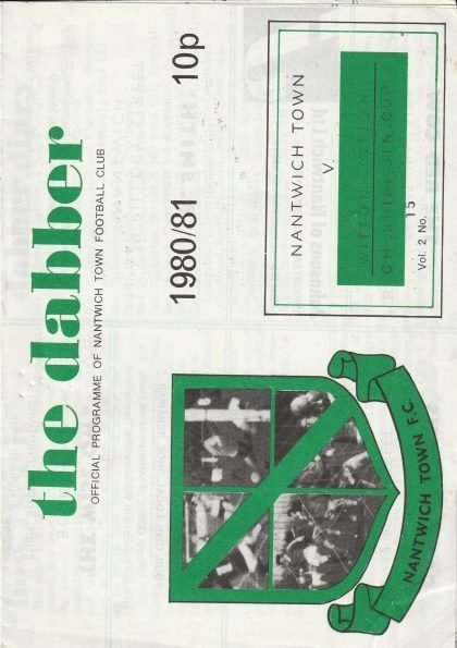 Nantwich Town v Witton Albion 03-Jan-1981