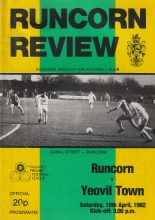 Runcorn v Yeovil Town 10-Apr-1982