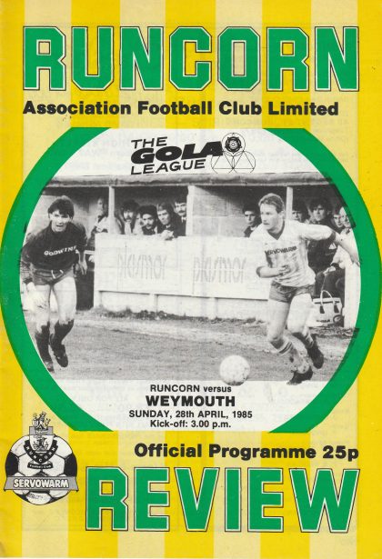 Runcorn v Weymouth 28-Apr-1985