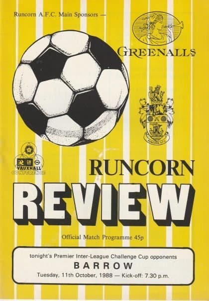 Runcorn v Barrow 11-Oct-1988