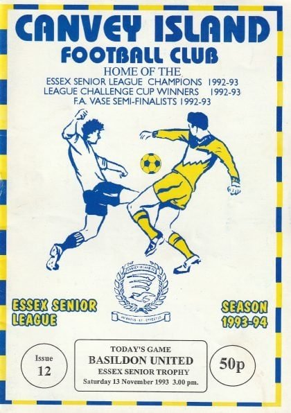 Canvey Island v Basildon United 13-Nov-1993