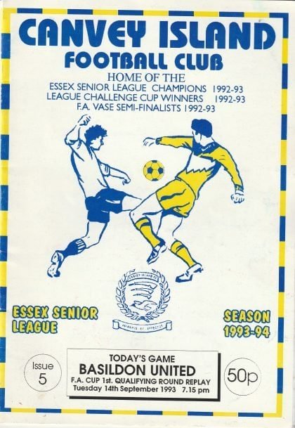 Canvey Island v Basildon United 14-Sep-1993