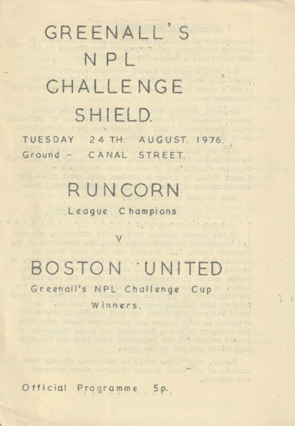 Runcorn v Boston United 24-Aug-1976