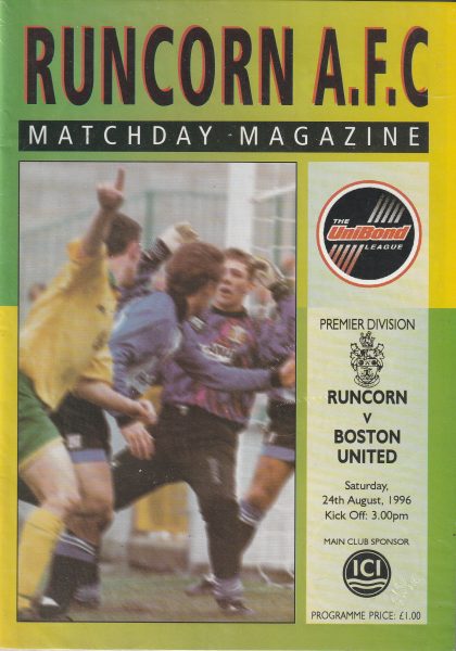 Runcorn v Boston United 24-Aug-1996