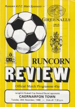 Runcorn v Caernarfon Town 29-Nov-1988