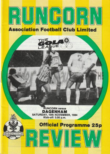 Runcorn v Dagenham 10-Nov-1984