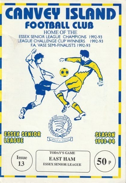 Canvey Island v East Ham 27-Nov-1993