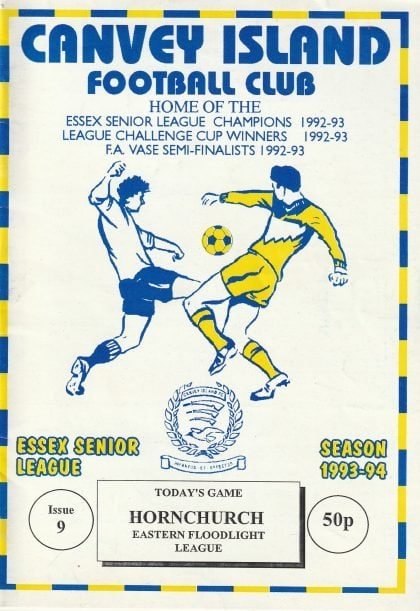 Canvey Island v Hornchurch 26-Oct-1993