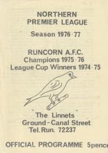Runcorn v Lancaster City 20-Feb-1978