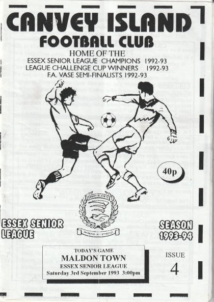 Canvey Island v Maldon Town 03-Sep-1993