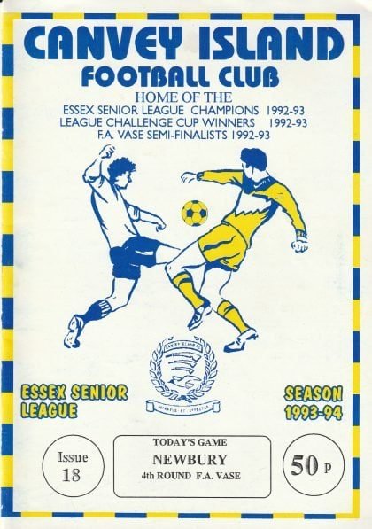 Canvey Island v Newbury Town 15-Jan-1994