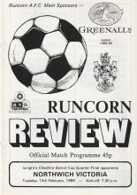 Runcorn v Northwich Victoria 14-Feb-1989