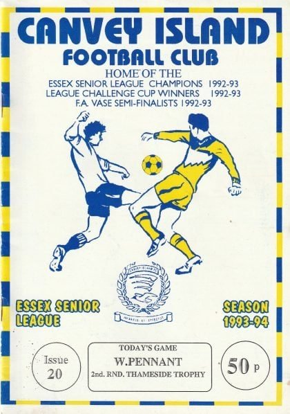 Canvey Island v Walthamstow Pennant 01-Feb-1994