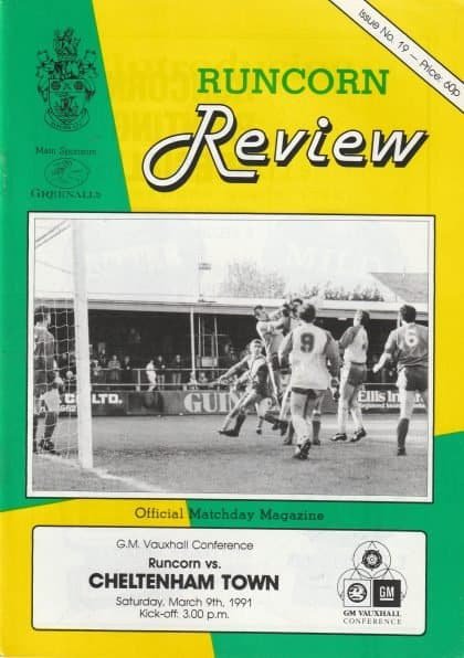Runcorn v Cheltenham Town 09-Mar-1991