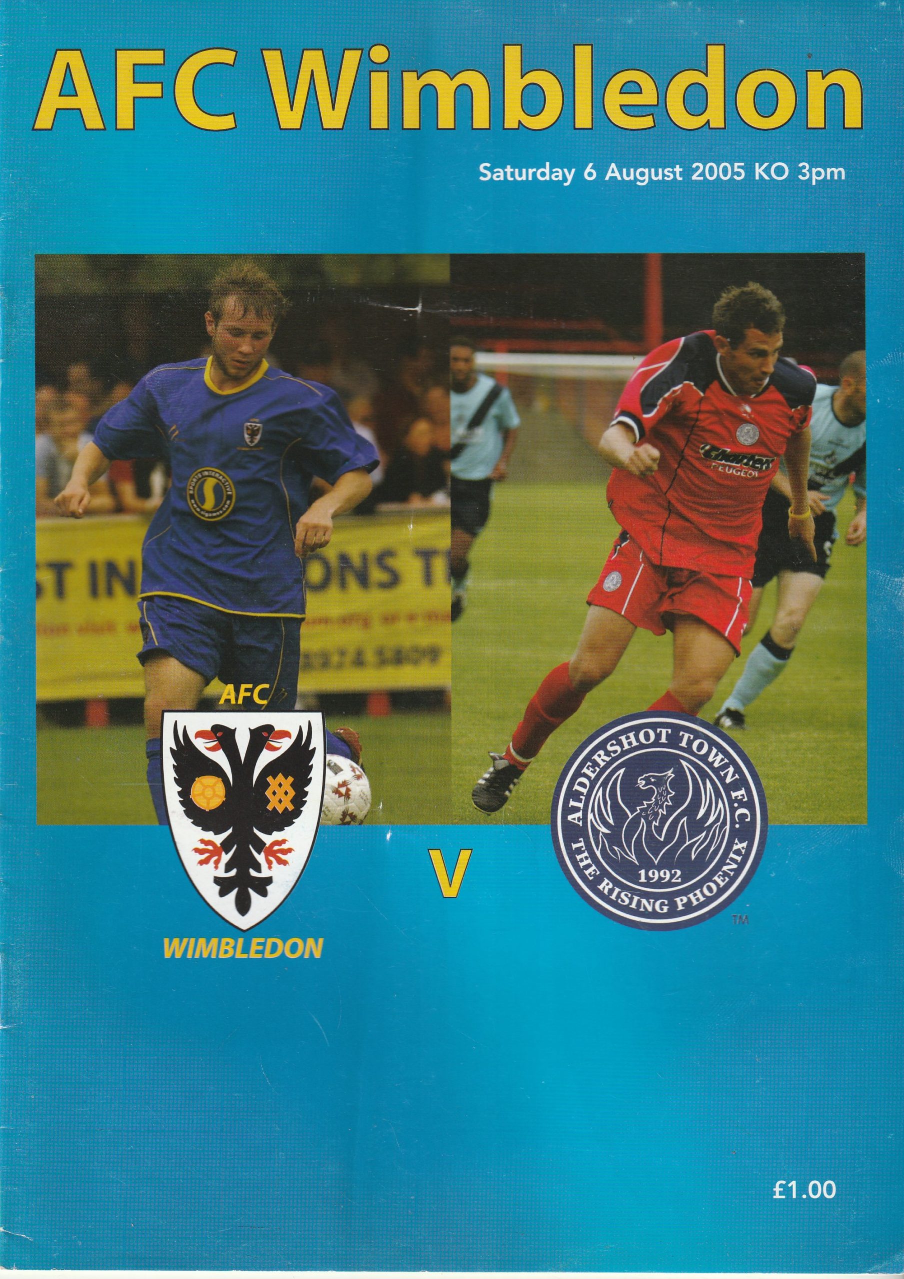 AFC Wimbledon v Aldershot Town 06-Aug-2005