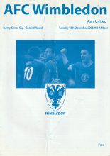 AFC Wimbledon v Ash United 13-Dec-2005