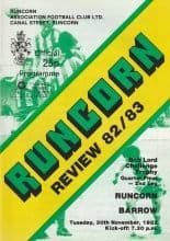 Runcorn v Barrow 30-Nov-1982