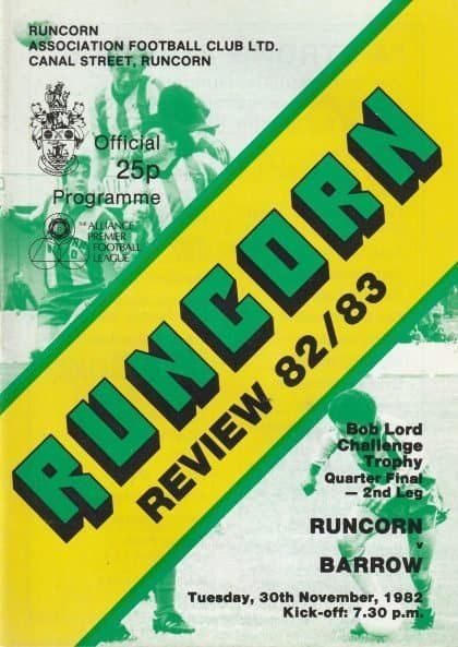 Runcorn v Barrow 30-Nov-1982