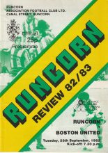 Runcorn v Boston United 28-Sep-1982