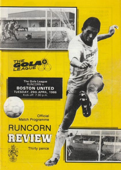 Runcorn v Boston United 29-Apr-1986