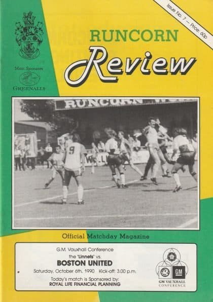 Runcorn v Boston United 06-Oct-1990