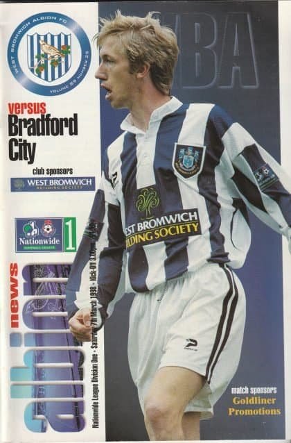 West Bromwich Albion v Bradford City 07-Mar-1998