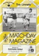 Runcorn v Colchester United 28-Dec-1991
