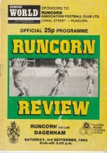 Runcorn v Dagenham 03-Sep-1983