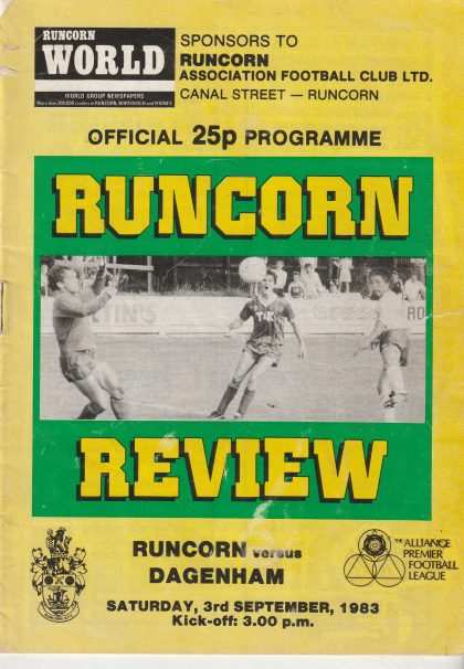 Runcorn v Dagenham 03-Sep-1983