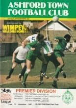 Ashford Town v Folkestone 17-Nov-1987