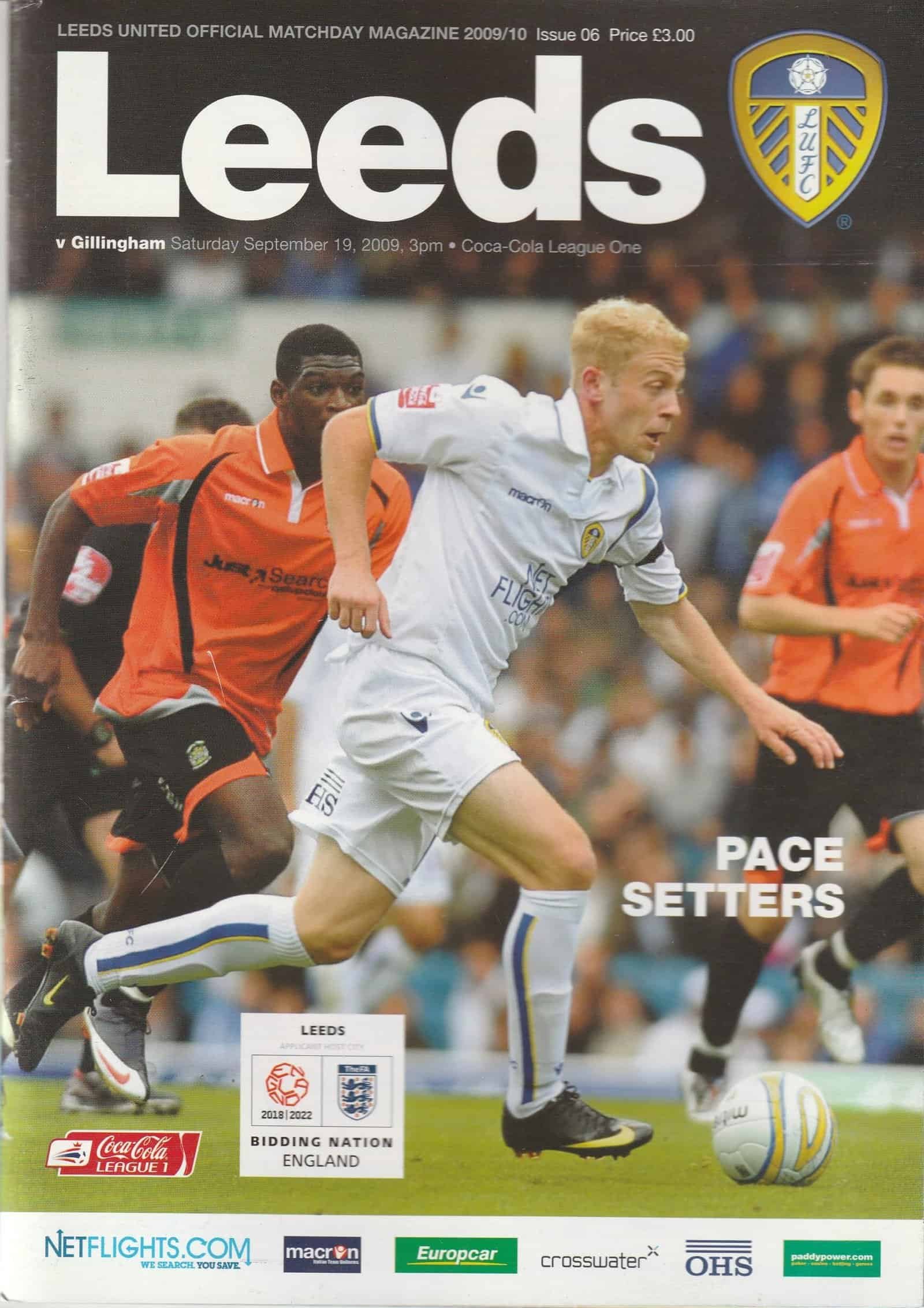 Leeds United v Gillingham 19-Sep-2009