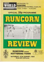 Runcorn v Kettering Town 27-Aug-1983