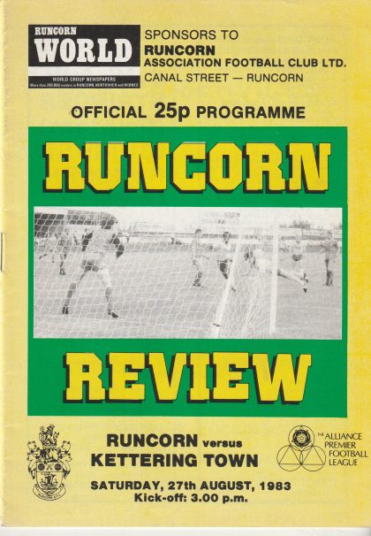 Runcorn v Kettering Town 27-Aug-1983