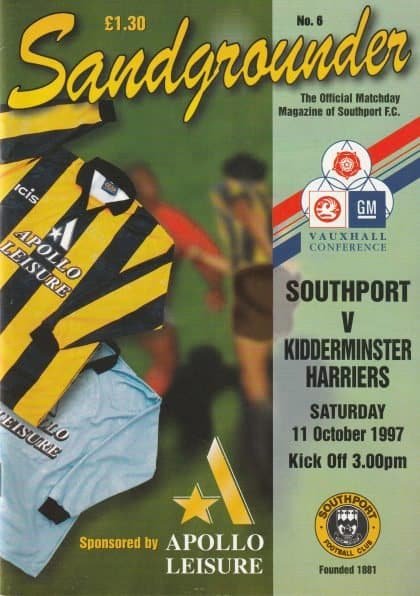 Southport v Kidderminster Harriers  11-Oct-1997