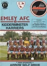 Emley v Kidderminster Harriers  11-Feb-1997