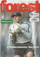Nottingham Forest v Kidderminster Harriers  11-Sep-2002