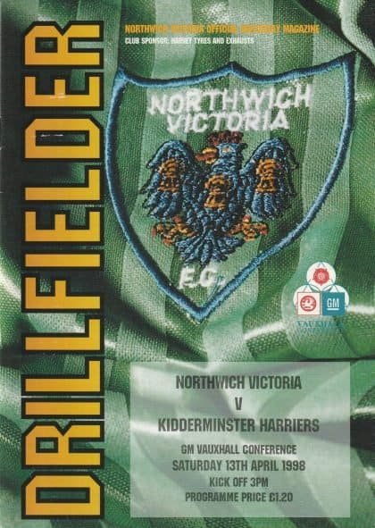 Northwich Victoria v Kidderminster Harriers 13-Apr-1998